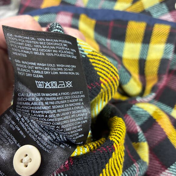 The North Face Mens Plaid Flannel M Twill Thick Heavy Warm Outdoors - Picture 7 of 9